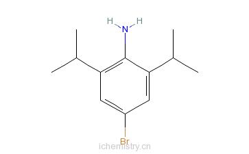 CAS:80058-84-0_4-溴-2,6-二异丙基苯胺的分子结构