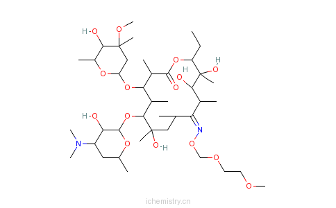 cas:80214-83-1_罗红霉素的分子结构