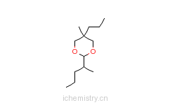 CAS:80480-24-6_5-甲基-2-(1-甲基丁基)-5-丙基-1,3-二氧杂环己烷的分子结构