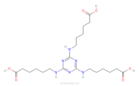 CAS:80584-91-4_2,4,6-三(氨基己酸基)-1,3,5-三嗪的分子结构