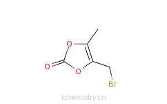 CAS:80715-22-6_4-溴甲基-5-甲基-1,3-间二氧杂环戊烯-2-酮的分子结构