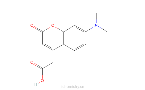 CAS:80883-54-1_7-二甲氨基香豆素-4-乙酸的分子�Y��