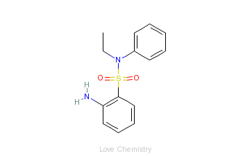 CAS:81-10-7_2-氨基-N-乙基-N-苯基苯磺酰胺的分子结构