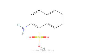 CAS:81-16-3_2-萘胺-1-磺酸的分子结构