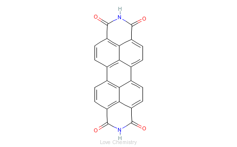 CAS:81-33-4_3,4,9,10－�p四甲酰二亚胺的分子结构