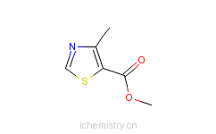 CAS:81569-44-0_4-甲基噻唑-5-甲酸甲酯的分子结构