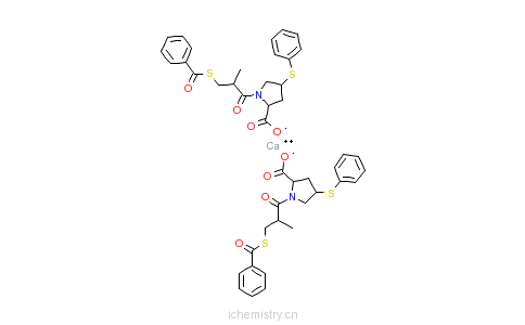 CAS:81938-43-4_佐芬普利钙的分子结构