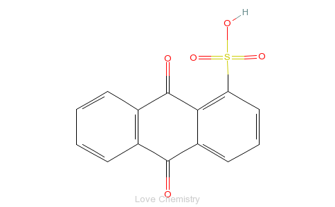 CAS:82-49-5_1-蒽醌磺酸的分子结构