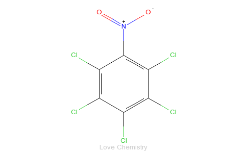 CAS:82-68-8_五氯硝基苯的分子结构