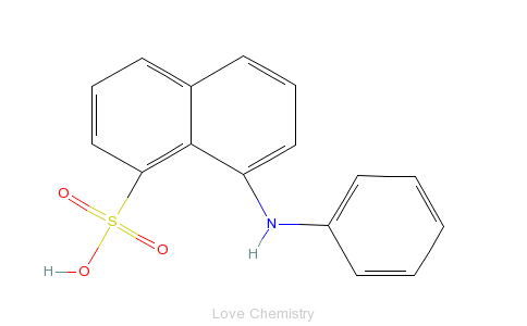 CAS:82-76-8_8-苯胺-1-萘磺酸的分子结构