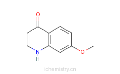 CAS:82121-05-9_4-羟基-7-甲氧基喹啉的分子结构