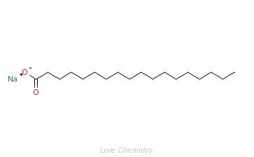 CAS:822-16-2_硬酯酸钠的分子结构