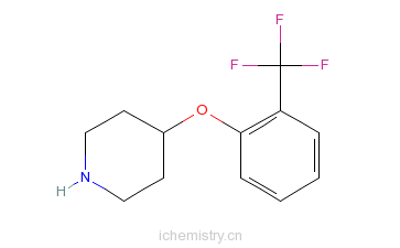 CAS:824390-04-7_4-(2-三氟甲基苯氧基)哌啶的分子结构