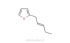 CAS:82550-42-3_2-(2-戊烯基)呋喃的分子结构
