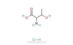 CAS:82650-07-5_L-苏氨酸盐酸盐的分子结构