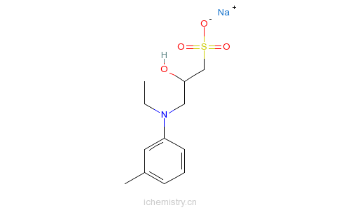CAS:82692-93-1_N-乙基-N-(2-羟基-3-磺丙基)-3-甲基苯胺钠盐的分子结构
