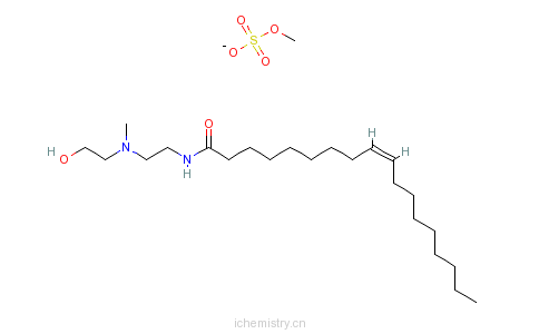 CAS:82799-37-9_硫酸单甲酯与(Z)-N-[2-[(2-羟基乙基)甲基氨基]乙基]-9-烯十八酰胺的化合物的分子结构