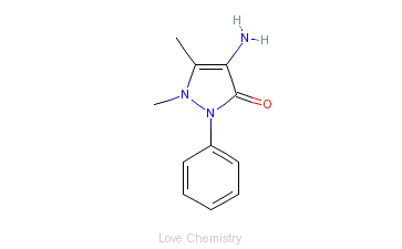 CAS:83-07-8_4-氨基安替比林的分子结构