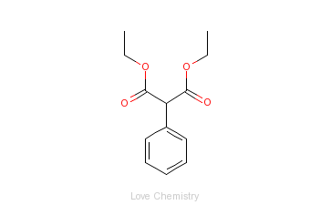 CAS:83-13-6_苯基丙二酸二乙酯的分子结构