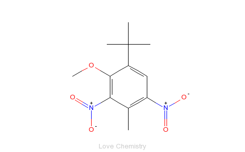 CAS:83-66-9_2,6-二硝基-3-甲氧基-4-叔丁基甲苯的分子结构