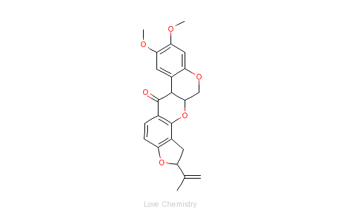 CAS:83-79-4_鱼藤酮的分子结构