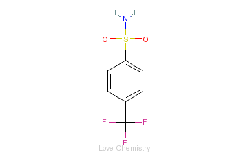 CAS:830-43-3_4-三氟甲基苯磺酰胺的分子结构