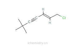 CAS:83554-69-2_1-氯-6,6-二甲基-2-庚烯-4-炔的分子结构