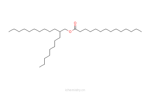 CAS:83826-43-1_2-辛基十二烷基十四酸酯的分子结构