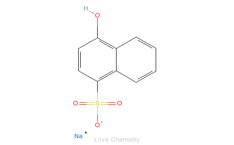 CAS:84-87-7_1-萘酚-4-磺酸的分子结构