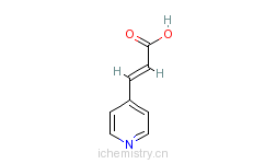 CAS:84228-93-3_3-(4-吡啶基)丙烯酸的分子结构