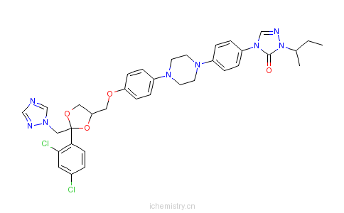 CAS:84625-61-6_伊曲康唑的分子结构