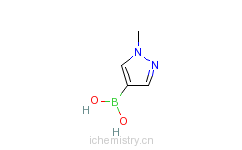 CAS:847818-55-7_1-甲基-1H-吡唑-4-硼酸的分子结构