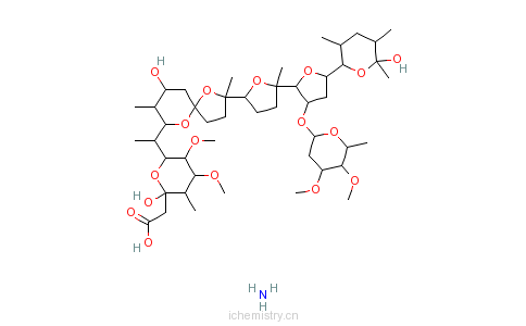 CAS:84878-61-5_马杜霉素铵盐的分子结构