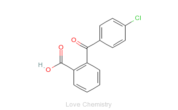 CAS:85-56-3_2-(4-氯苯甲酰)苯甲酸的分子结构