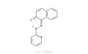 CAS:85-85-8_1-(2-吡啶偶氮)-2-萘酚的分子结构