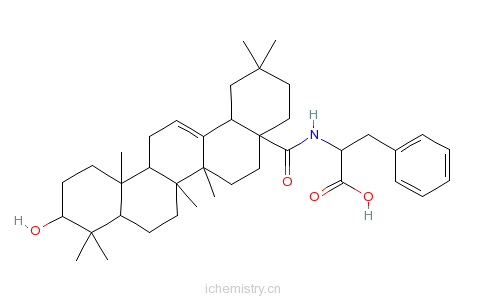 CAS:851475-44-0_N-[(3beta)-3-ǻ-28-չ-12-ϩ-28-]-L-ķӽṹ