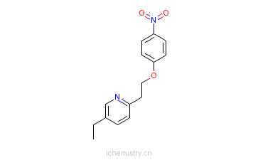 CAS:85583-54-6_4-[2-(5-乙基-2-吡啶基)乙氧基]硝基苯的分子结构
