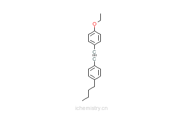 CAS:85583-83-1_1-丁基-4-[2-(4-乙氧苯基)乙炔基]苯的分子结构