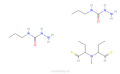 CAS:85638-86-4_N,N-二(乙基-硫乙基-氨基甲酰氨基-氨基丙烷)甲胺的分子结构