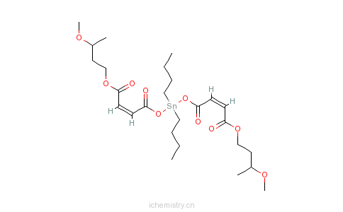 CAS:85665-63-0_(Z,Z)-12,12-二丁基-3-甲基-7,10,14-三氧代-2,6,11,13-四氧杂-12-锡十八烷基-8,15-二烯-17-酸-3-甲氧基丁基的分子结构