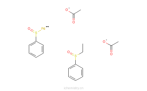 CAS:858971-43-4_1,2-Bis(phenylsulfinyl)ethane palladium(II) acetateķӽṹ