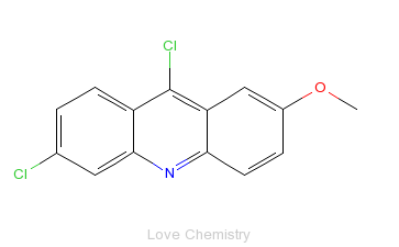 CAS:86-38-4_6,9-二氯-2-甲氧基吖啶的分子结构