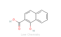 CAS:86-48-6_1-羟基-2-萘甲酸的分子结构