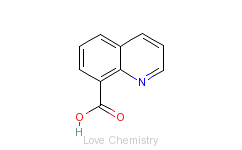 CAS:86-59-9_8-喹啉甲酸的分子结构