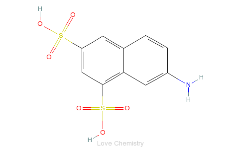 CAS:86-65-7_7-氨基-1,3-萘二磺酸的分子结构
