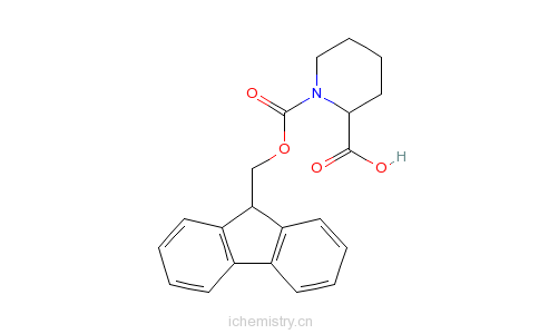 CAS:86069-86-5_(S)-1-Fmoc-哌啶-2-羧酸的分子结构