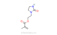 CAS:86261-90-7_2-甲基-2-丙烯酸-2-(2-氧代-1-咪唑啉基)乙基酯的分子结构