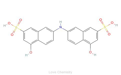 CAS:87-03-6_7,7'-亚氨双(4-羟基-2-萘磺酸)的分子结构