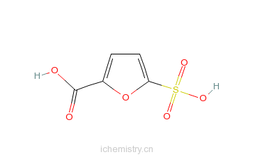 CAS:87299-57-8_呋喃-5-磺酸-2-甲酸的分子结构