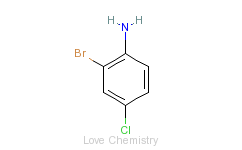 CAS:873-38-1_2-溴-4-氯苯胺的分子结构